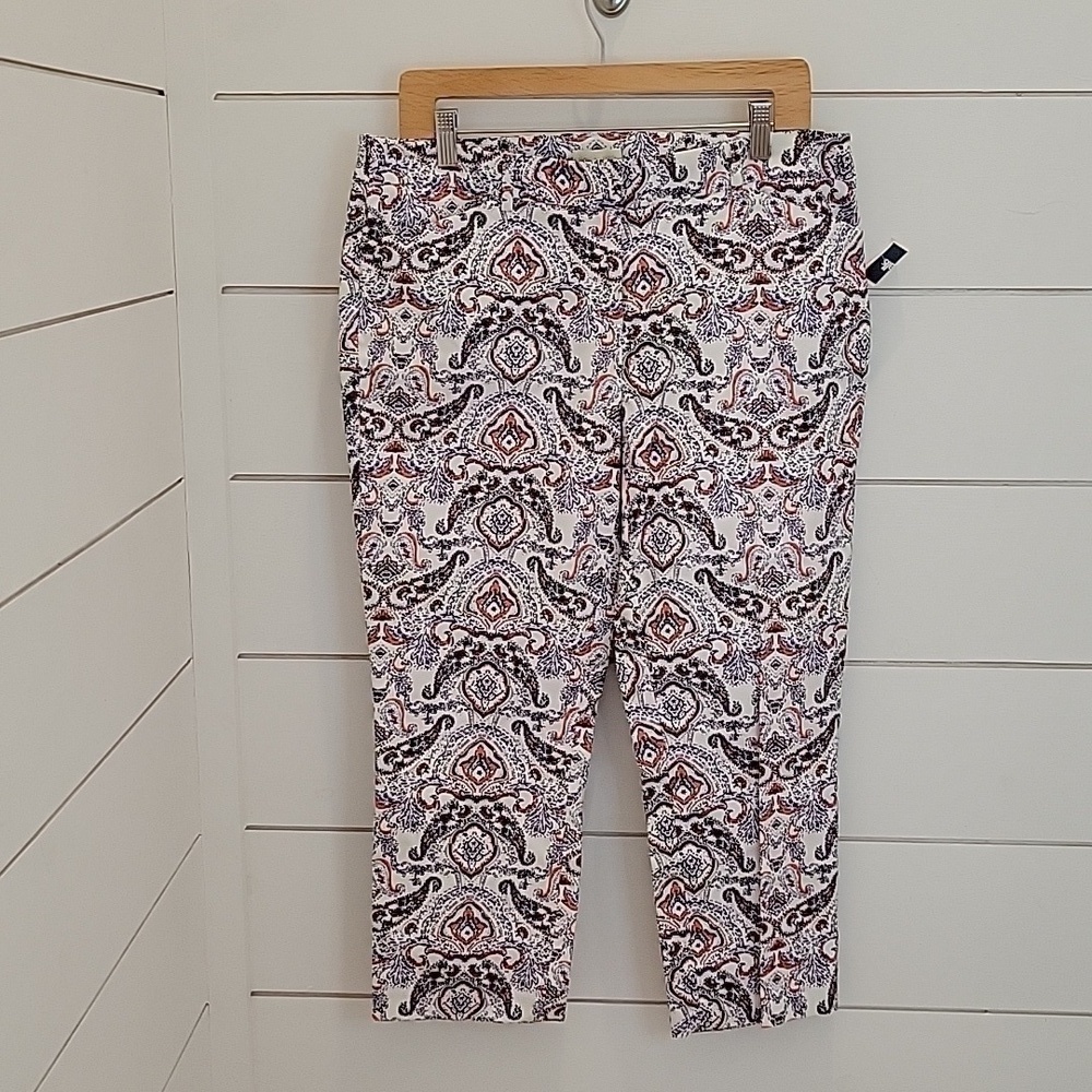 Lucy & Laurel size 10 crop pants Anthropologie